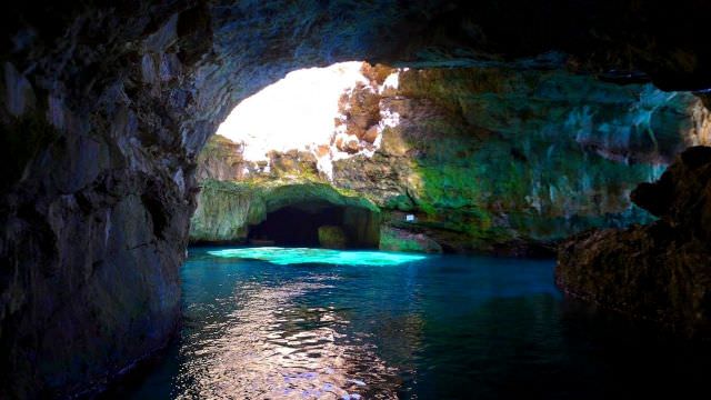 The Blue Grotto of Capri has nothing on the amazing grottoes of Marettimo, Sicily. Truly amazing and spectacular. 